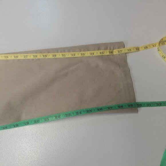 Poleci Size 2 Khaki Silk and Cotton Pants - Picture 8 of 16